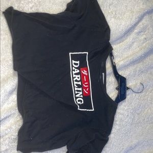 Black Darling Crop Top